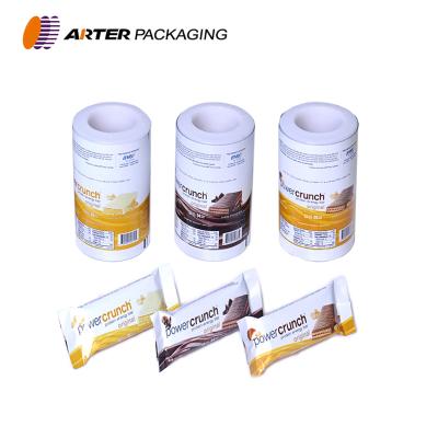 China Custom Moisture Proof Engraving Printing Food Grade Chocolate Candy Energy Cereal Snack Bar Plastic Packaging Bag Packaging for sale