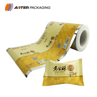 China Custom Printed Gravure Printing Lamination Moisture Proof / Laminated Aluminum Foil Food Packaging Plastic Roll Film for sale