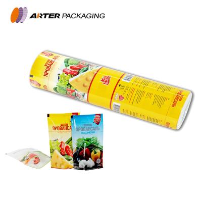 China Custom Printed Ketchup And Mayonnaise Sauce Sachets Moisture Proof Sachets Manufacturers for sale