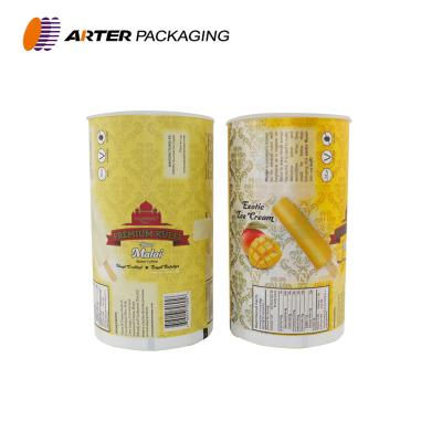 China Moisture Proof Custom Plastic BOPP Ice Popsicle Film Rolls Wrapping Packing For Ice Cream Bar for sale