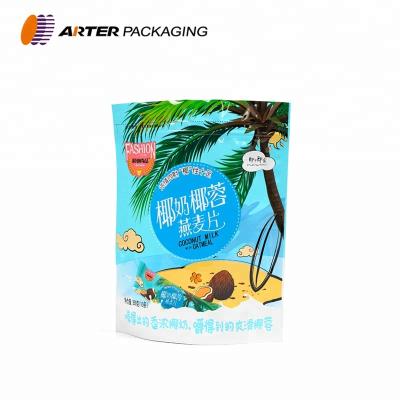 China Custom Print Moisture Proof Stand Up Zip Lock Snacks Plastic Packaging Pouch Bag for sale