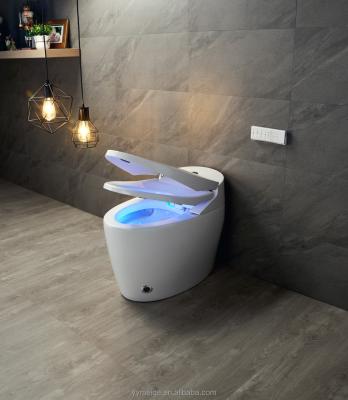 China Office Building Luxe Lower Cistern Eco Smart Automatic Intelligent Toilet met instelbare temperatuur en technische kenmerken Te koop