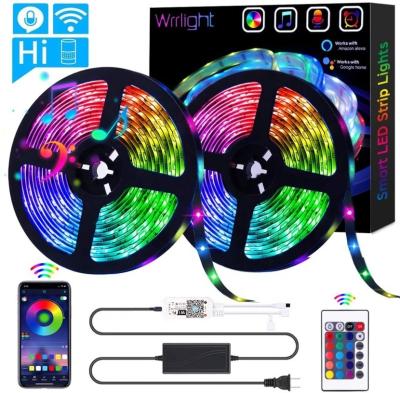 Cina 80 CRI 5m 10m 20m Wifi Smart Led Strip Light con controllo remoto RGB Ambient Light in vendita