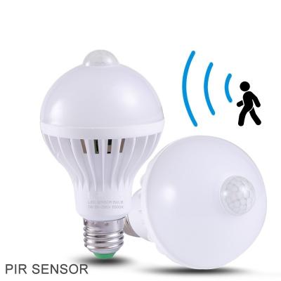 China Motion Sensor Lamp High Lumen Induction Bulb 3000k 4000k 6000k White 5w 7w 9w 12w for Home for sale