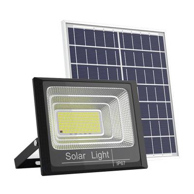 China Black Solar Flood Garden Lights LED Solar Street Light Waterproof Solar Floodlight for sale