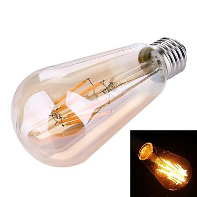 China 6W Filament LED ST64 Tränenlampe E27 Basis 3000K Dimmbare Vintagelampe mit 110lm/w zu verkaufen