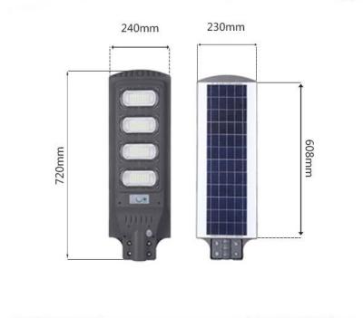 China Diseño de iluminación y circuitos 300W Alta luminosidad Luz solar de calle con control remoto en venta