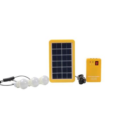 China Sistema solar de emergencia bombilla solar lámpara LED panel solar bombilla con 10000 horas de vida útil en venta