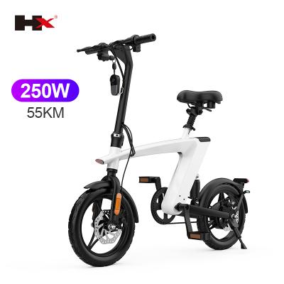 China Original Private Long Range Two Wheels Chinese Foldable 14Inch 250W Aluminum Alloy Model Electric Bike for sale