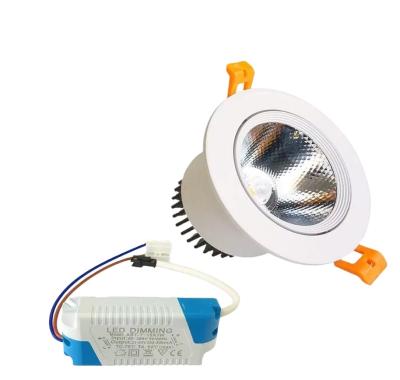 China Factory wholesale modern led downlight 9w directional cob modern recessed ceiling light for sale