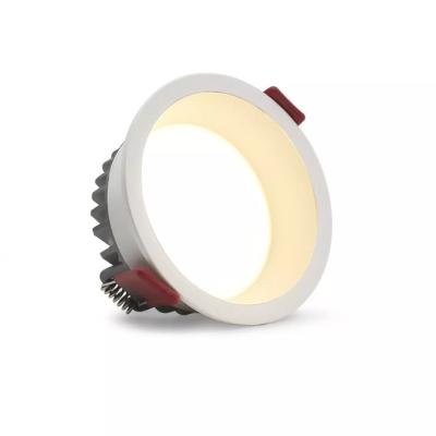 China Hot Sale Modern 9w Dimmable Led Downlight Cri80 Deep Concave Recessed Ceiling Lamp for sale