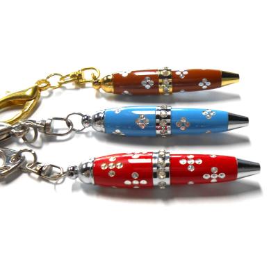 China De zwarte Inkt Mini Ballpoint Pen Keychain Baking beëindigt Beeldhouwwerk Te koop