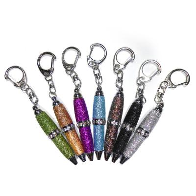 China Schitter Leer Mini Ball Pen Te koop