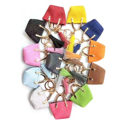 Cina Nappa personale signore 7.7cm Mini Purse Keychain Matte Surface in vendita