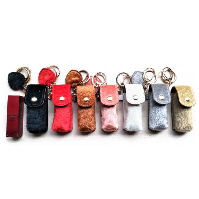 China Gepersonaliseerde de Zaksleutelring van het nikkelplateren, Lippenstift Mini Bag Keychain Te koop