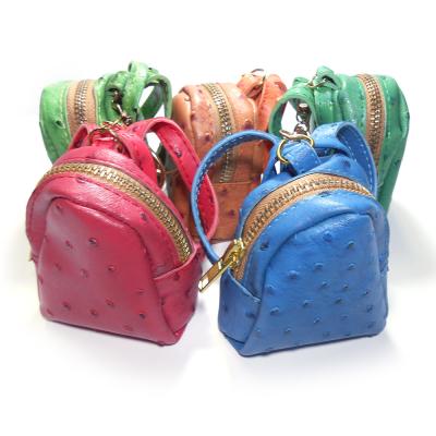 China ROHS Mini Backpack Keyring , Glitter Leather Coach Bag Keychain for sale