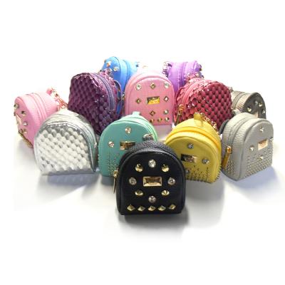 Cina Poliestere Mini Backpack Keychain in vendita