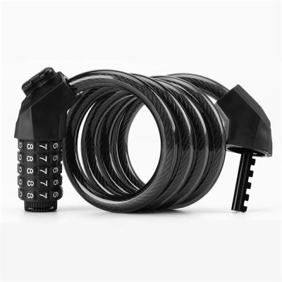 China High Safety 2023 Hot Selling Steel Wire And PVC Material Lock Resettable Bike Lock Suitable For Bicycle for sale