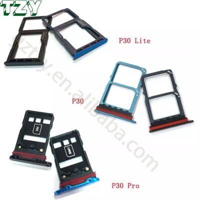 China Wholesale price sim card tray for Huawei P30 P30lite P30pro sim tray holder black P30/P30lite/p30pro for sale