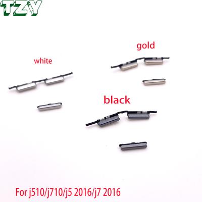 China Mobile Phone Volume Key Power On Off Volume Button Side Locks Phone Replacement Parts For Samsung j510/j710/j5 2016/j7 2016 FOR SAMSUNG for sale