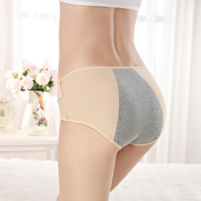 China Custom Made Large Size Women's Physiological Menstrual Period Period Sanitary Pants Leakproof Aunt Antibacterial 3 Layer Period Panties for sale