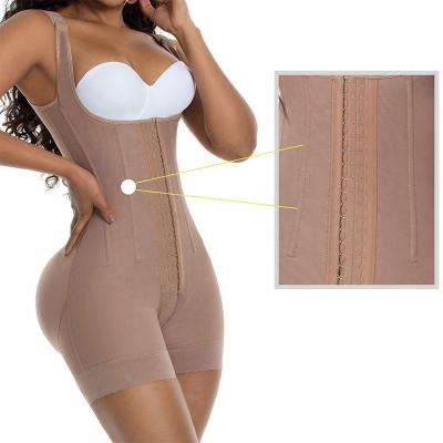 China Wholesale Breathable High Compression Fajas Colombianas Girdle With Full Barrel Shaper Faha Shapewear Body Butt Lifter Waisted for sale