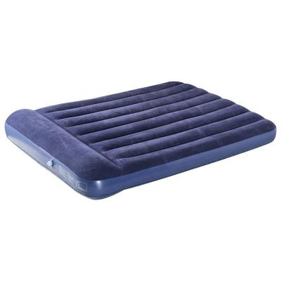 China Foldable factory direct supply can be customized PVC air bed household air bed multifunctional folding plastic flocking outdoor air bed for sale