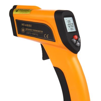 China Widely made in china short response time 0.15S non-contact high temperature infrared thermometer gun HT-6889 -50~1600C for sale