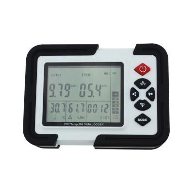 China HTI Manufacture Air Detector CO2 Controller for Greenhouse Food and Vegetable Storage Carbon Dioxide Meter/Monitor 150*90*40mm for sale