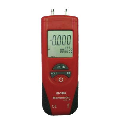 China Lowest Price HT-1895 Portable Digital Manometers, Differential Pressure Gauge, Manometer Gauge 170mmX55mmX33mm for sale