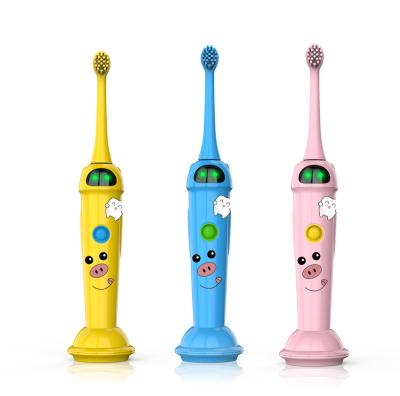 China Kids Space IPX7 Waterproof Sonic Electrical Toothbrush Light Battery Toothbrush Powered Timer Operated Toothbrush For Boys Girls for sale