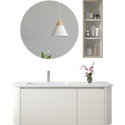 China Modern Cabinet Eco-friendly White Vanity Sink Hotel Bathroom Luxury Bathroom Vanity Cabinet for sale