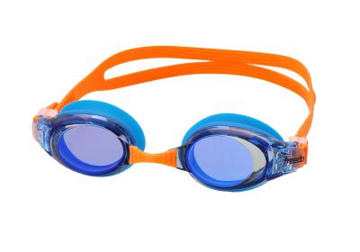 China Polycarbonate  Mirror Coated  Lens Cartoon Swimming Goggles for young swimmers for sale