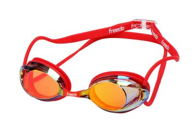 China Adult Swimming Racing Goggles / Red Customered Training Swimwear Goggles for sale