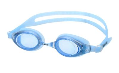 China Blue Color Optical Swimming Goggles Double Silicone Headstrap OEM / ODM for sale