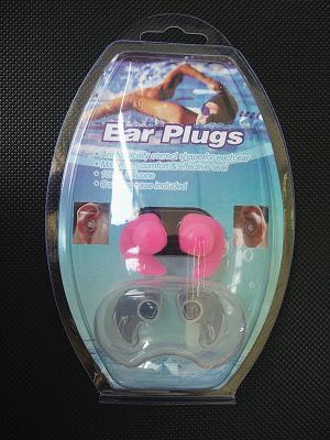 China New Design Ear Plugs And Nose Clip With Rubber Silicone Ear Plugs For Swimming for sale