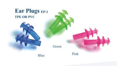 China Durable Novelty Ear Plugs And Nose Clip PVC / TPE with Waterproof Ear Plugs for sale