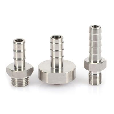 China Hydraulic Pump Connection Parts Tube Nipple Machining Fitting Parts China Manufacturer Hose Connector Threaded Brass Hose Fittings for sale