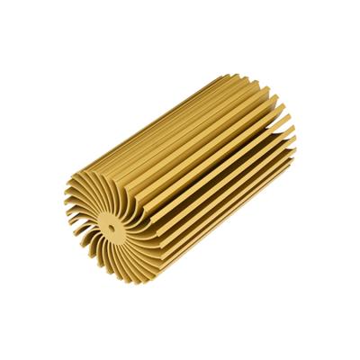 China Heatsink Specialized Custom Cure Round Extruded Aluminum LED Heatsink for sale