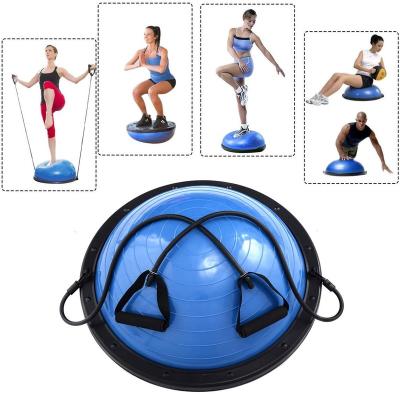 China New PVC Bounsing Ball Massage Fitness Yoga Semicircle Balance Small Pilates Ball Balance Trainer 46CM for sale