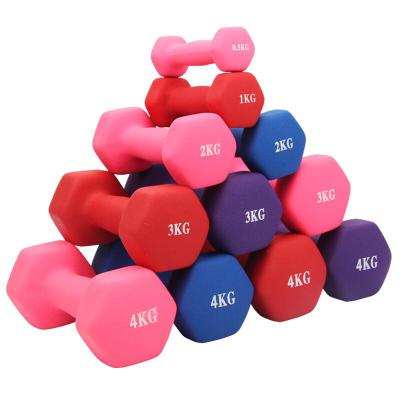 China Gym Equipment Dumbbell Set Wholesale Custom Steel Rubber Hex Dumbbell Factory Gym Equipment Rubber Dumbbell Set for sale