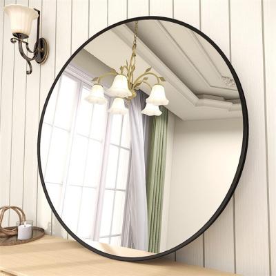 China Modern Design Style Metal Aluminum Alloy Framed Clear Home Decorative Bathroom Mirror for sale