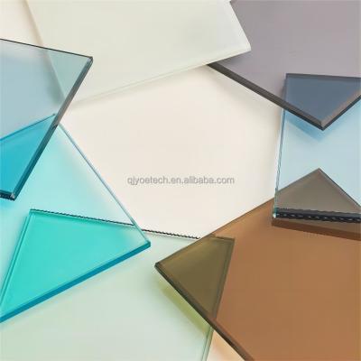 China Solid Colored PVB Interlayer Annealed Laminated Safety Glass for Staircase Solutions for sale