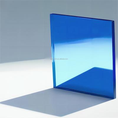 China Modern Design Style Blue Mirror Colored Mirror for Bathroom Entrance Hall Accent for sale