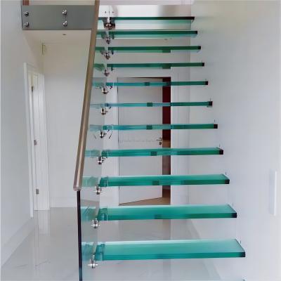 China Interlayer of EVA/PVB/SGP Laminated Safety Glass Staircase for Superior and Durability for sale