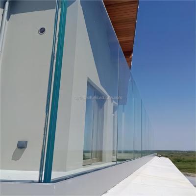 China Fine Polished Edge Laminated Safety Glass Balustrades for Balcony Terrace Staircase for sale