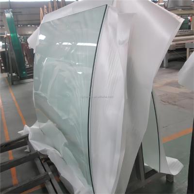 China Interior and Exterior Balustrades Custom Made Curved Tempered Laminated Glass Panel for sale