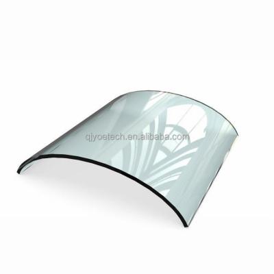 China Panel de vidrio de seguridad templado de color plano curvado para barandillas de balcones de escaleras en venta