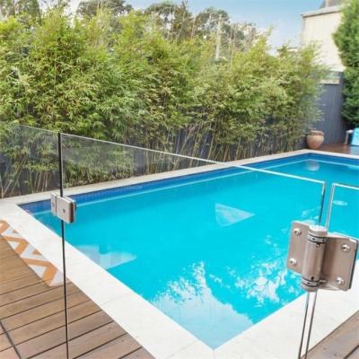 China High Strengthened Semi-Frameless Tempered Glass and Aluminium Alloy Garden Fence Panels for Swimming Pool Fencing for sale