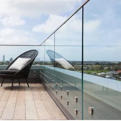 China Construction Decoration Tempered Laminated Glass Balustrades with Aluminium Frameless for sale